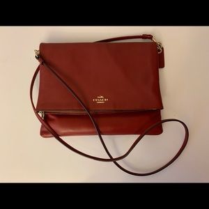 Foldover coach crossbody